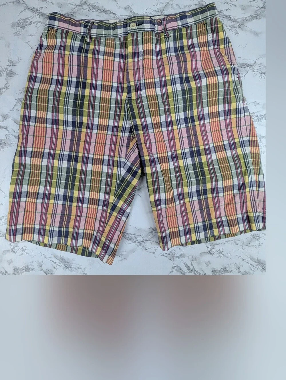 Polo Ralph Lauren Vintage Plaid Chino Shorts Multi-Color Men’s 33